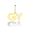 "GY" arany betű medál (kő nélkül vagy kővel)