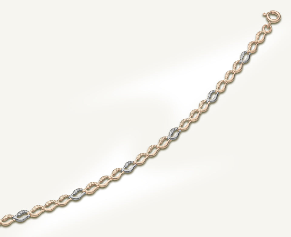 Édes csókok karlánc aranyból