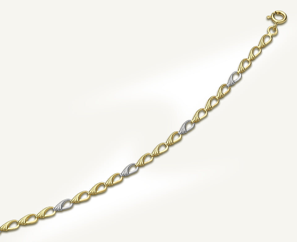 Édes csókok karlánc aranyból (NO197)