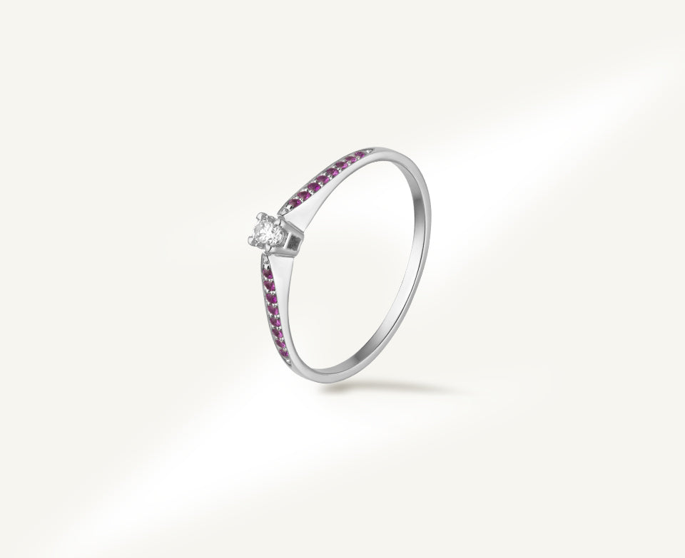 Sofi eljegyzési gyűrű zafír kővel