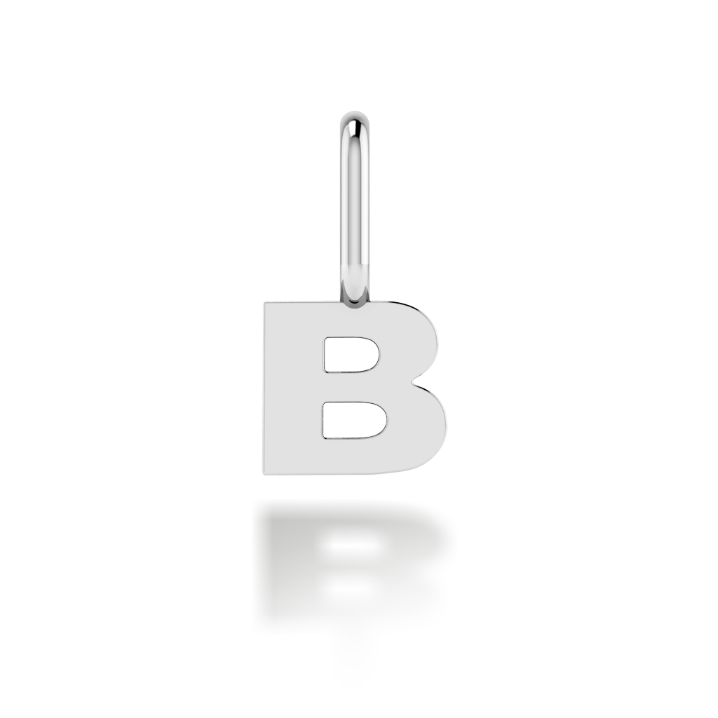 "B" arany betű medál (kő nélkül vagy kővel)