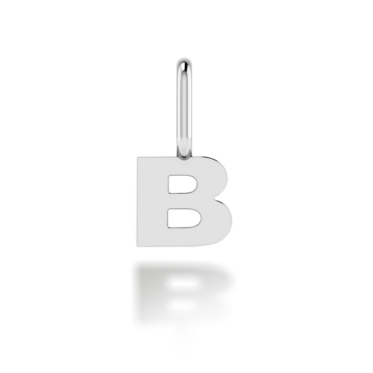 "B" arany betű medál (kő nélkül vagy kővel)