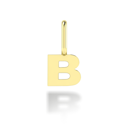 "B" arany betű medál (kő nélkül vagy kővel)