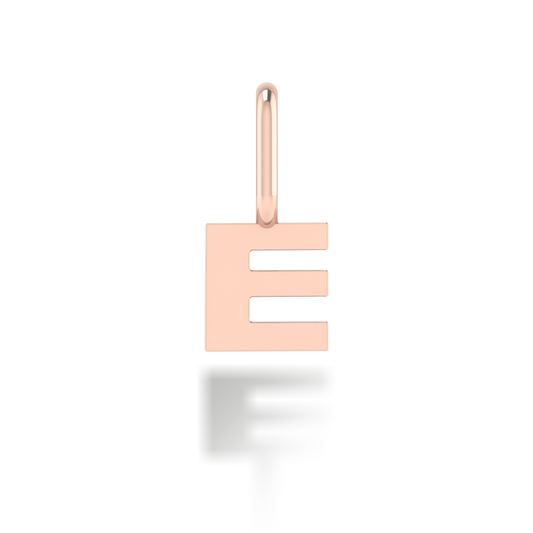 "E" arany betű medál (kő nélkül vagy kővel)