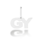 "GY" arany betű medál (kő nélkül vagy kővel)