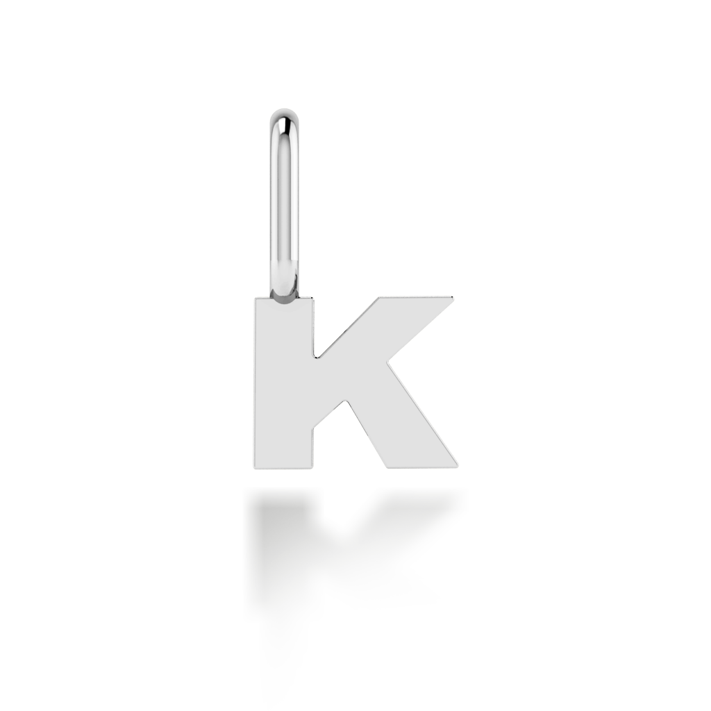 "K" arany betű medál (kő nélkül vagy kővel)