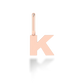 "K" arany betű medál (kő nélkül vagy kővel)
