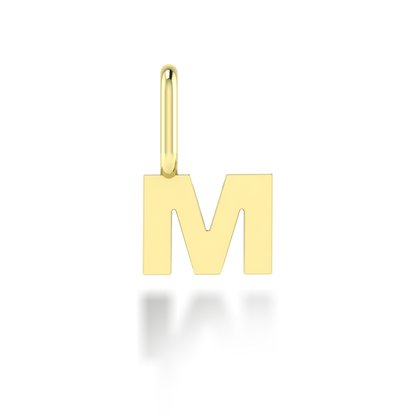"M" arany betű medál (kő nélkül vagy kővel) (Másolat) (Másolat)