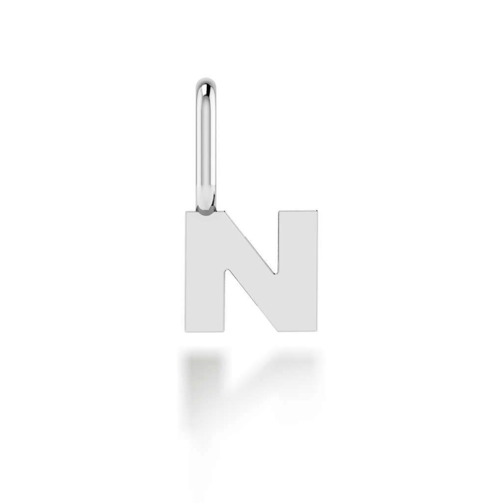 "N" arany betű medál (kő nélkül vagy kővel)
