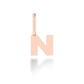"N" arany betű medál (kő nélkül vagy kővel)