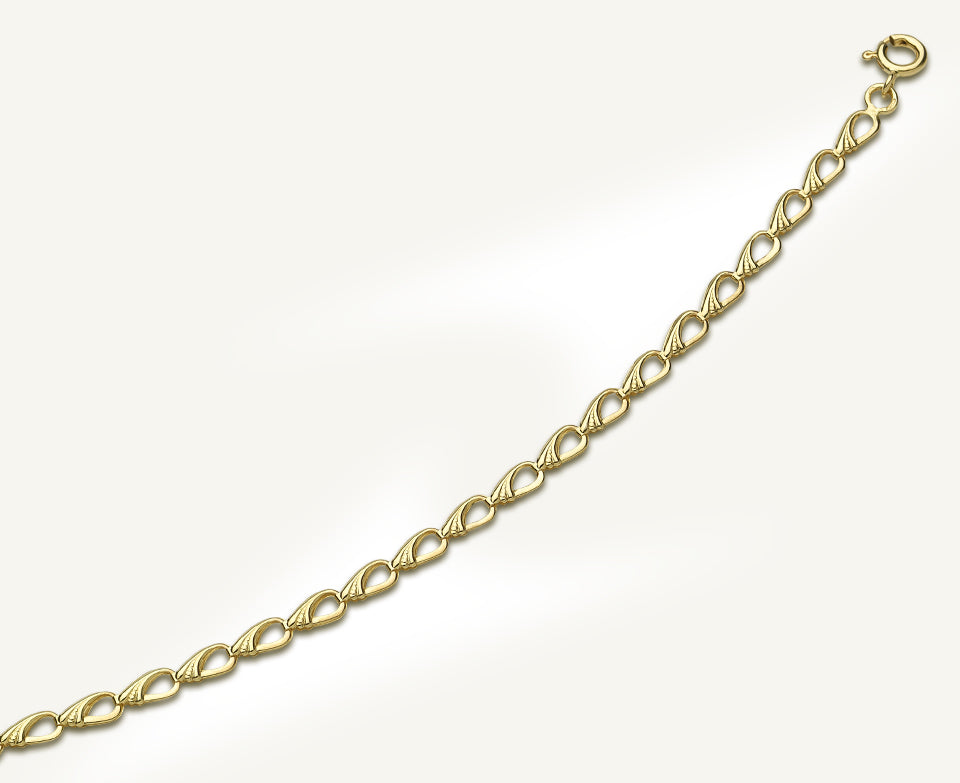 Édes csókok karlánc aranyból (NO197)