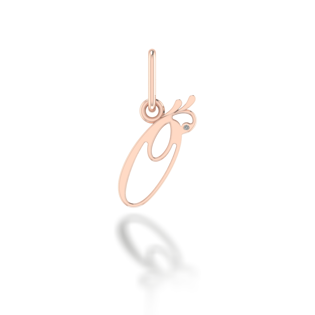 "Ő" arany betű medál (kő nélkül vagy kővel)