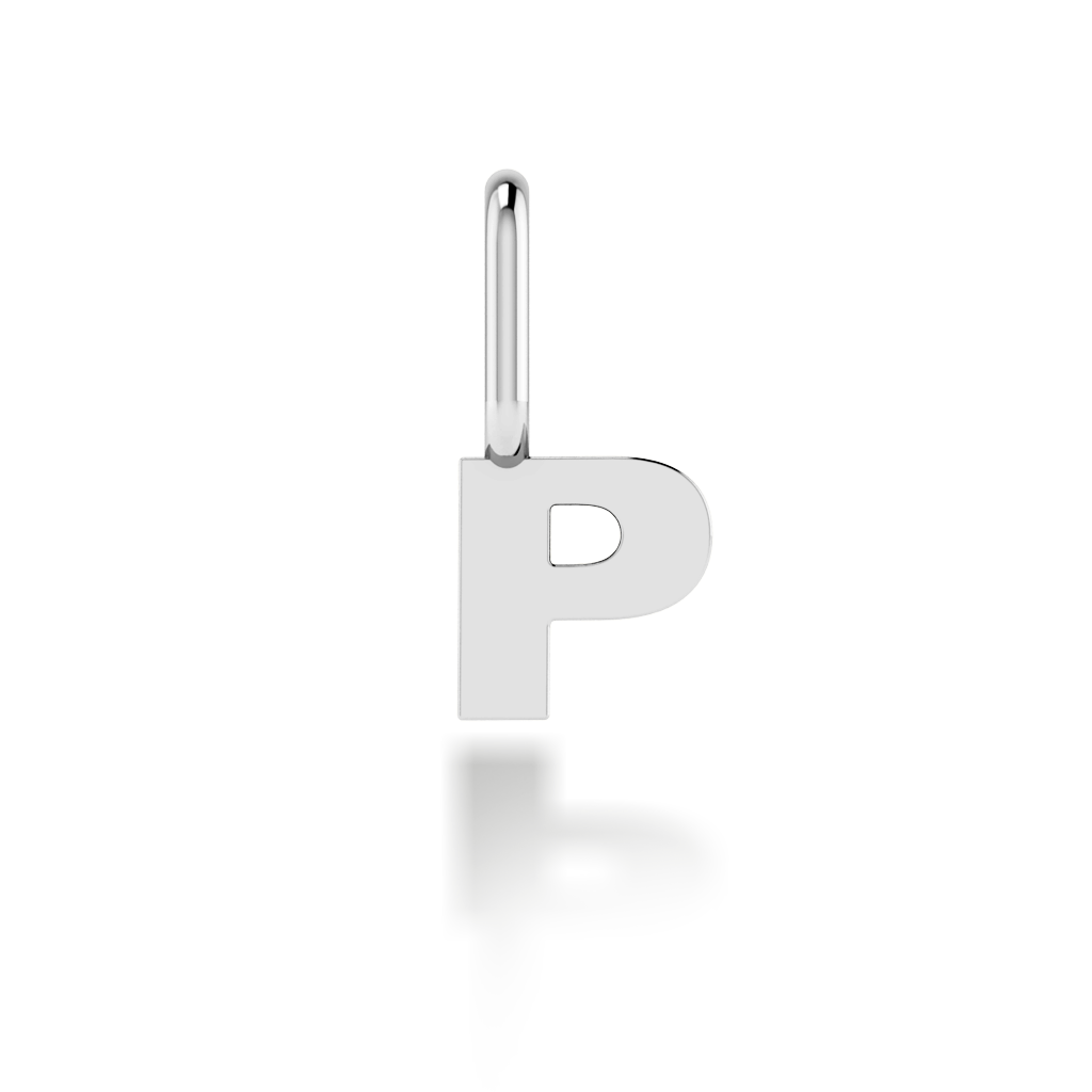 "P" arany betű medál (kő nélkül vagy kővel)