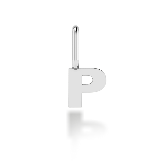 "P" arany betű medál (kő nélkül vagy kővel)