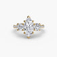 Three-Stone with Pavé Band