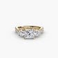 Three-Stone with Pavé Band 2