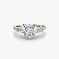Five Stone Ring with Pavé Band