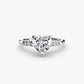 Solitaire with Shoulder Accents