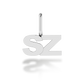 "SZ" arany betű medál (kő nélkül vagy kővel)