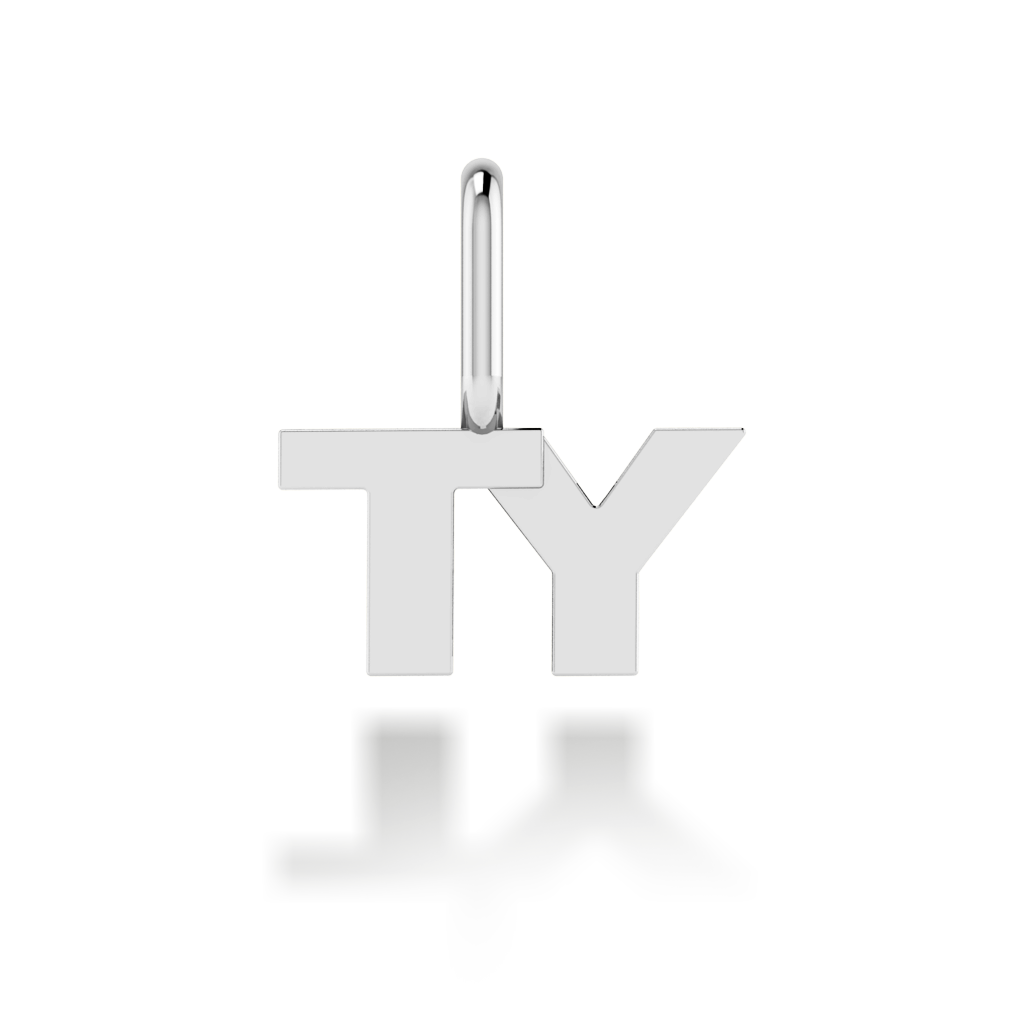 "TY" arany betű medál (kő nélkül vagy kővel)