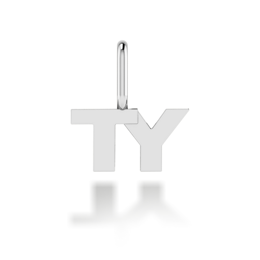 "TY" arany betű medál (kő nélkül vagy kővel)