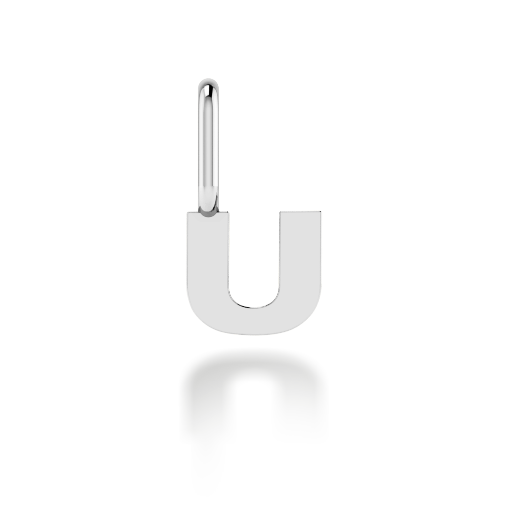 "U" arany betű medál (kő nélkül vagy kővel)