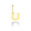 "U" arany betű medál (kő nélkül vagy kővel)