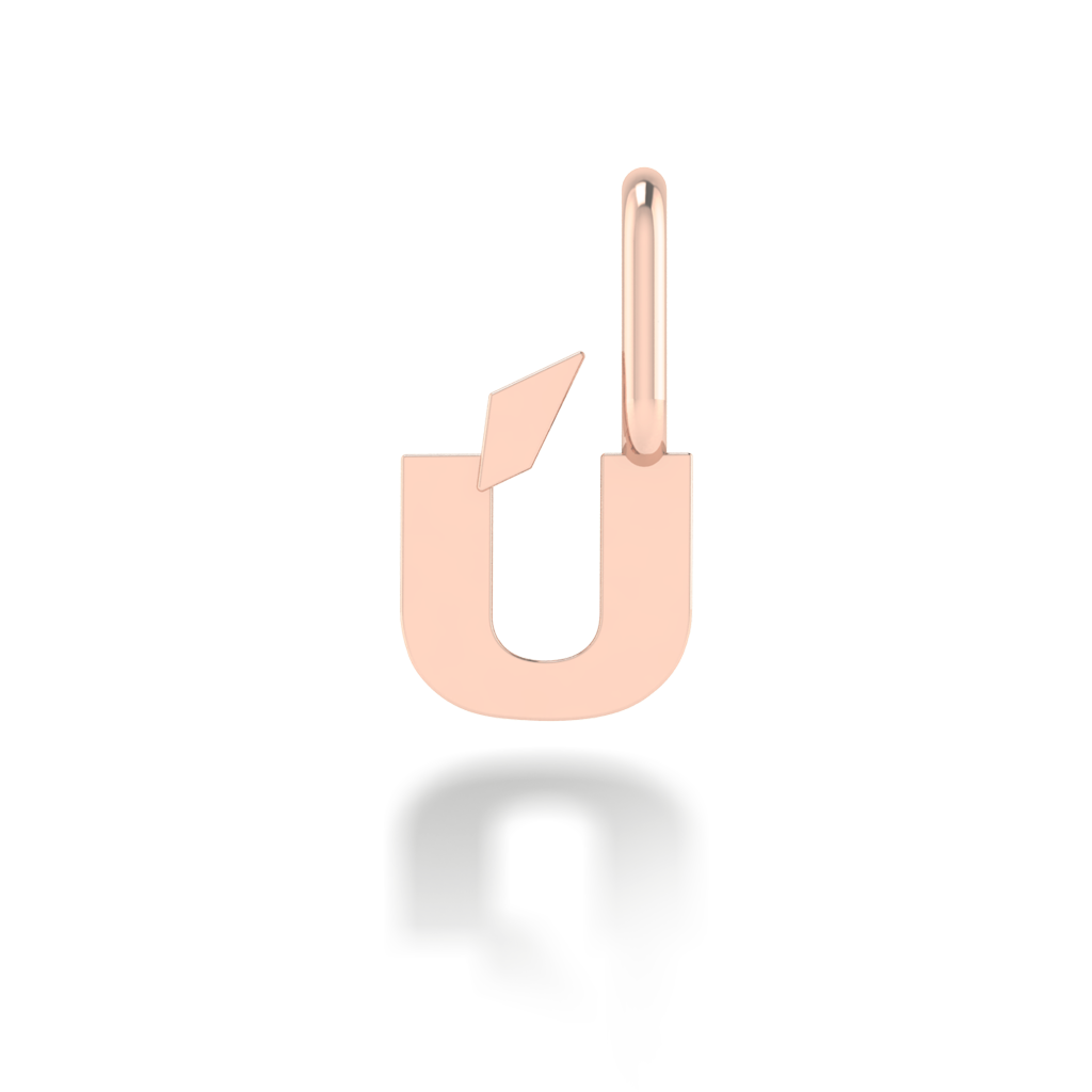 "Ú" arany betű medál (kő nélkül vagy kővel)