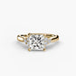 Solitaire with Cluster Shoulders 2