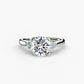 Solitaire with Cluster Shoulders 2