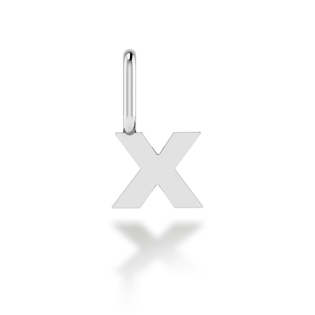 "X" arany betű medál (kő nélkül vagy kővel)