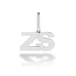 "ZS" arany betű medál (kő nélkül vagy kővel)