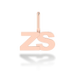 "ZS" arany betű medál (kő nélkül vagy kővel)