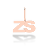"ZS" arany betű medál (kő nélkül vagy kővel)