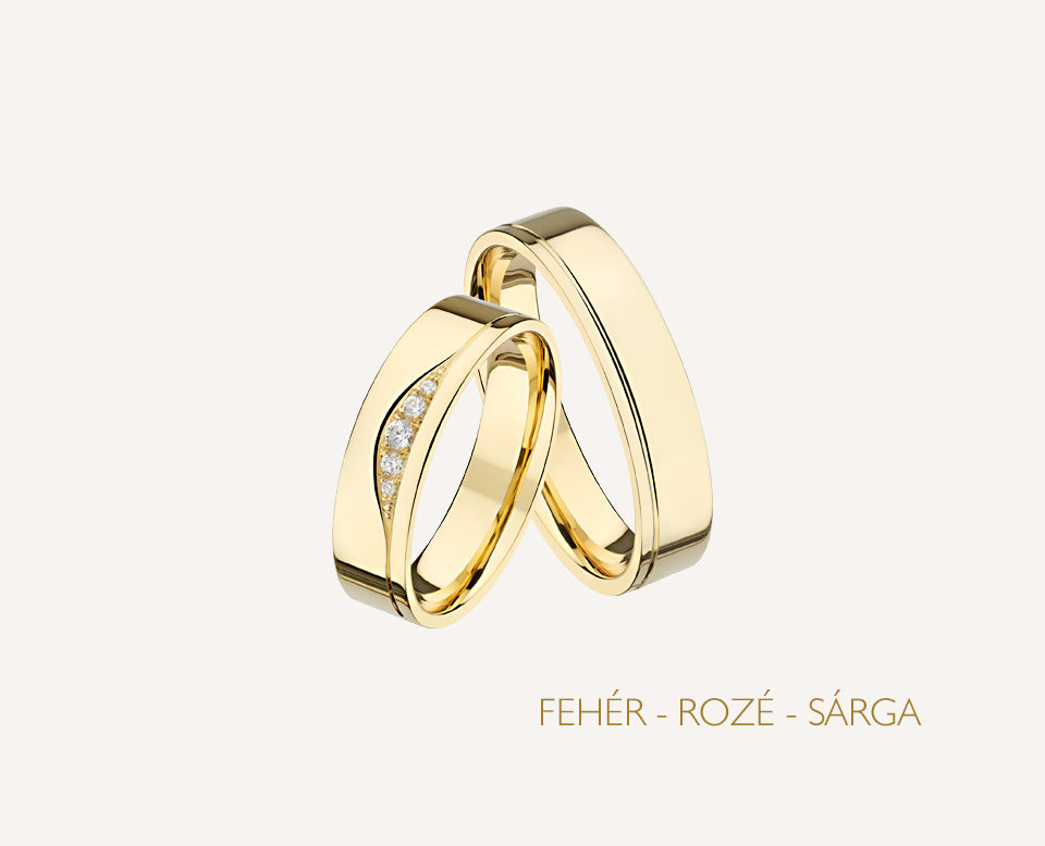 Fiveglow karikagyűrű aranyból