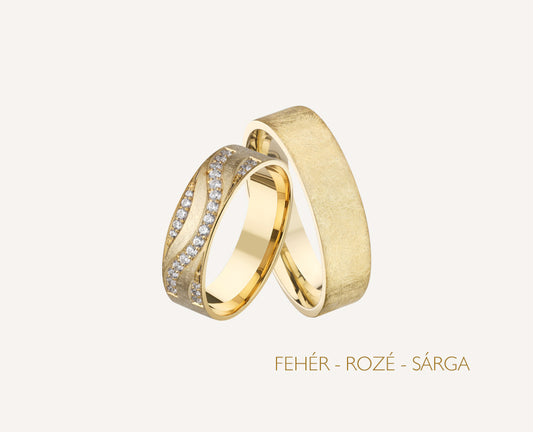 Brightwave karikagyűrű aranyból